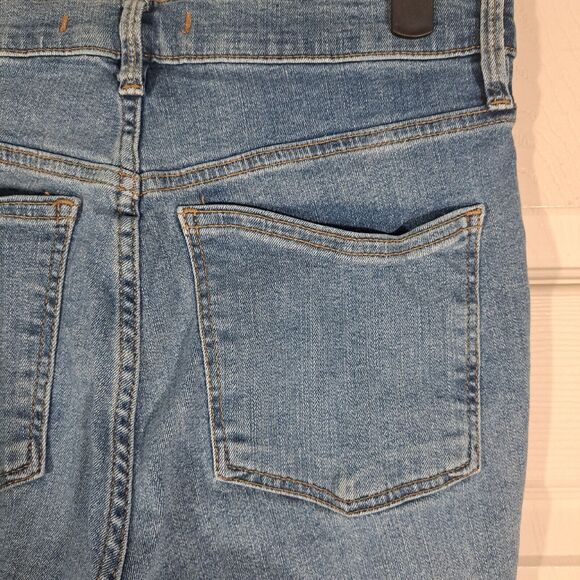 Free People Jeans Womens Size 27 Blue Light Wash Denim Skinny Stretch Jegging - Picture 6 of 16